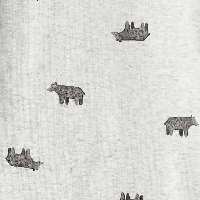 Baby Girl Carter's 3-pc. Bear Print Sleeveless Jacket, Bodysuit & Pant Set