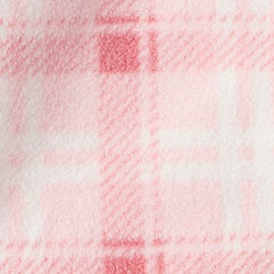 Baby Girls Carter's 3-pc. Plaid Print Fleece Jacket, Bodysuit & Pant Set