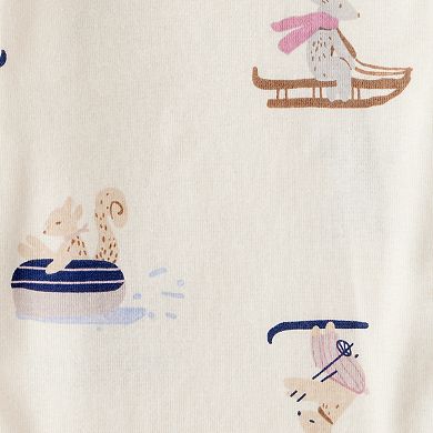 Baby Girl Carter's 4-Pack Polar Bear Print Long-Sleeve Bodysuits