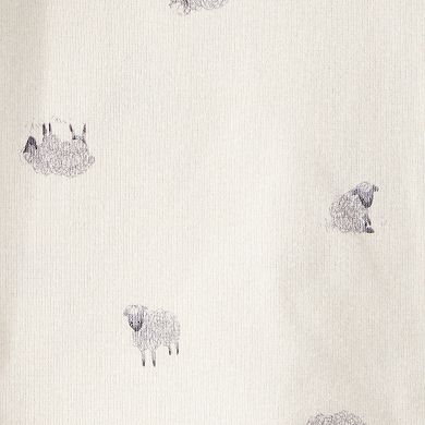 Baby Girl Carter's 4-Pack Sheep Print Long-Sleeve Bodysuits
