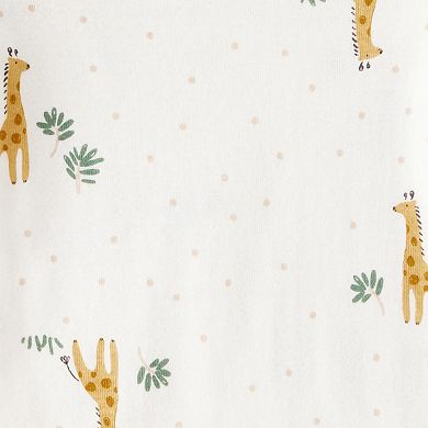 Baby Carter's 4-Pack Safari Print Long-Sleeve Bodysuits