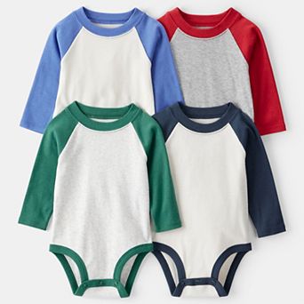 Baby Boy Carter's 4-Pack Long-Sleeve Bodysuits