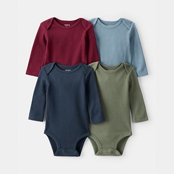 Baby Boy Carter's 4-Pack Long-Sleeve Bodysuits