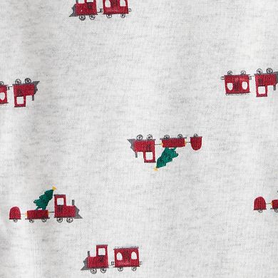 Baby Boy Carter's 4-Pack Christmas Print Long-Sleeve Bodysuits