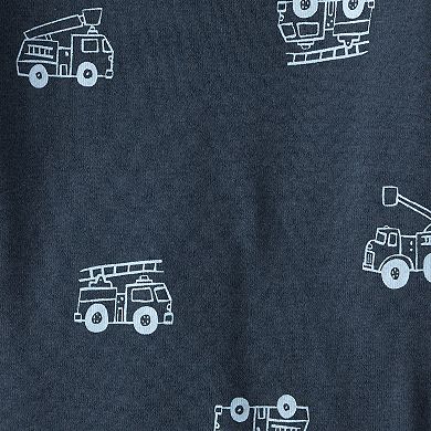 Baby Boy Carter's 4-Pack Construction Print Long-Sleeve Bodysuits