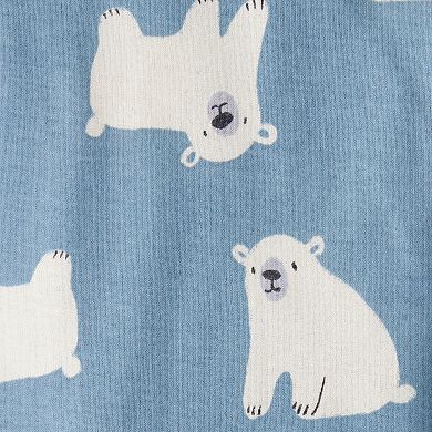 Baby Boy Carter's 4-Pack Polar Bear Animal Print Long-Sleeve Bodysuits