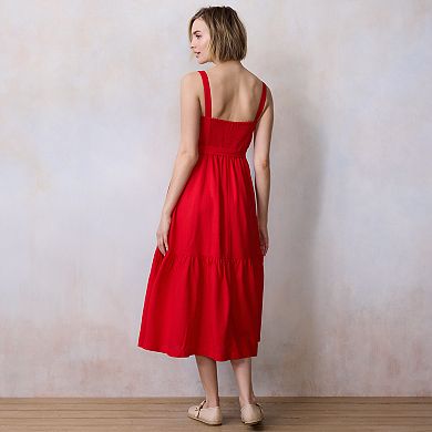 Women's LC Lauren Conrad Tiered Midi Picnic Dress