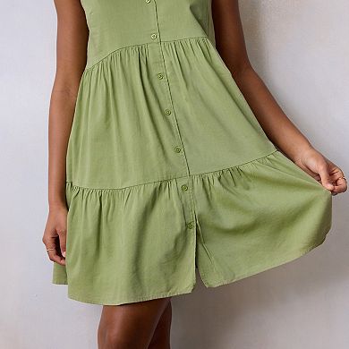Women's LC Lauren Conrad Tiered Mini Swing Dress