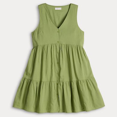 Women's LC Lauren Conrad Tiered Mini Swing Dress
