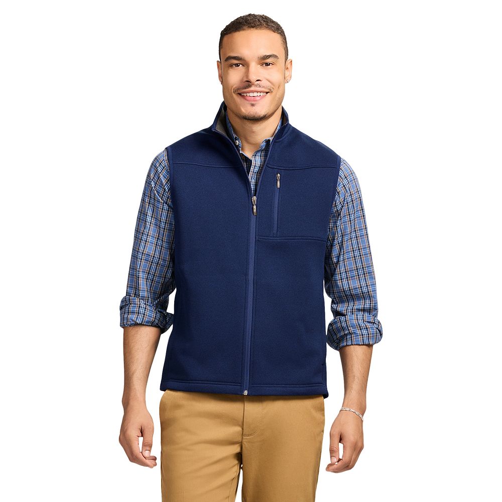 Knit Vest Izod Sweater Vest IZOD Mens Mini Striped Fleece Vest