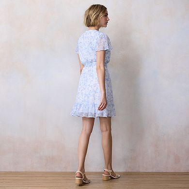 Women's LC Lauren Conrad Flutter Sleeve Wrap Dress