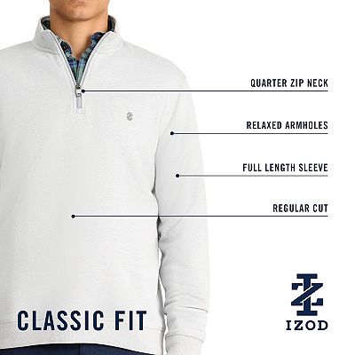 Men's IZOD Advantage Performance Quarter Zip Fleece Pullover