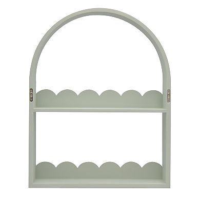 16" x 20" Scalloped 2-Tier Arched Shelf