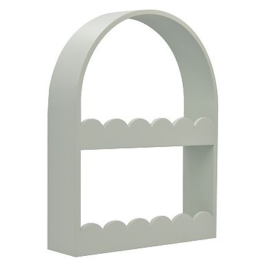 16" x 20" Scalloped 2-Tier Arched Shelf