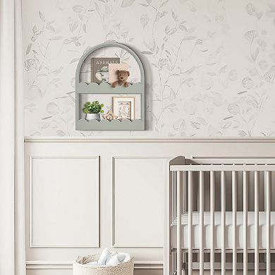 16" x 20" Scalloped 2-Tier Arched Shelf