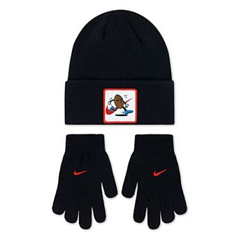 Kids' 8-20 Nike Sports Patch Beanie & Gloves Set