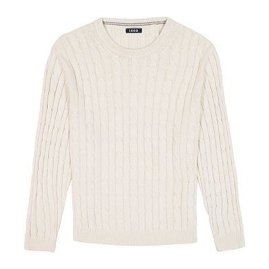 IZOD Cable Knit Crew Neck Sweater