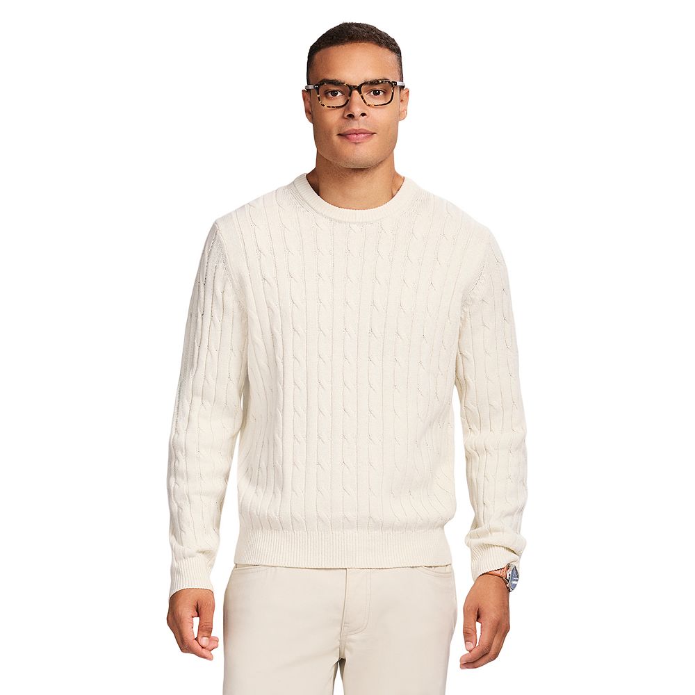 IZOD Cable Knit Crew Neck Sweater