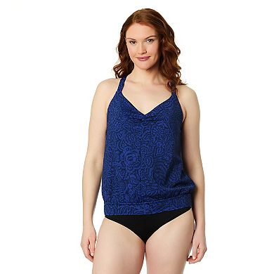 Women's Lands' End Bubble Hem Tankini Top