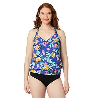 Women's Lands' End Bubble Hem Tankini Top