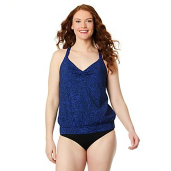 Women's Lands' End Bubble Hem Tankini Top