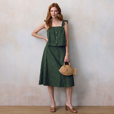 Women's LC Lauren Conrad A-Line Midi Skirt