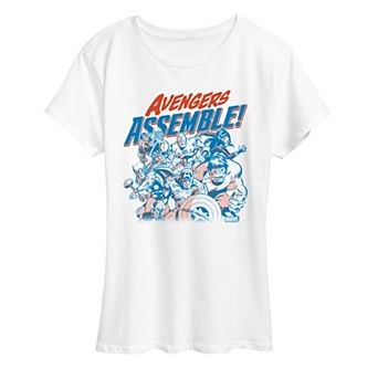 Women's Marvel Avengers Assemble! Group Graphic Tee