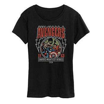 Women's Marvel Avengers Vintage Band Graphic Tee