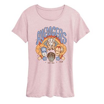 Women's Marvel Avengers Vintage Floral Graphic Tee