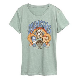 Women's Marvel Avengers Vintage Floral Graphic Tee