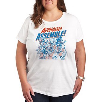 Women's Marvel Avengers Assemble Group Graphic Tee