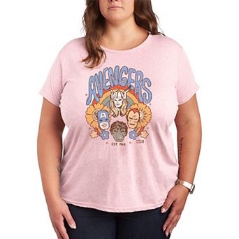 Women's Marvel Avengers Vintage Floral Graphic Tee