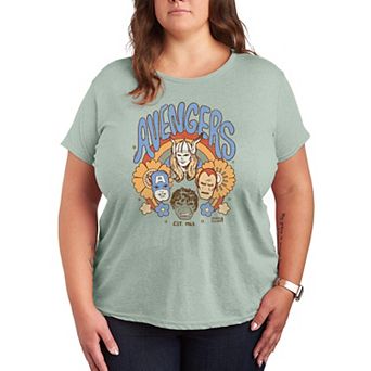 Women's Marvel Avengers Vintage Floral Graphic Tee