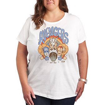 Women's Marvel Avengers Vintage Floral Graphic Tee