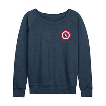 Women's Marvel Captain America: Brave New World Captain America Icon French Terry Long Sleeve Tee
