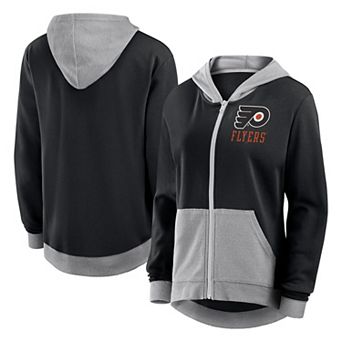 Women's Black Philadelphia Flyers Hit It French Terry Full-Zip Hoodie