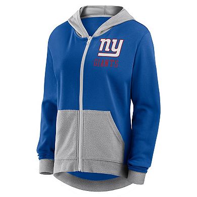 Women's Fanatics Royal New York Giants Hit It Full-Zip Hoodie