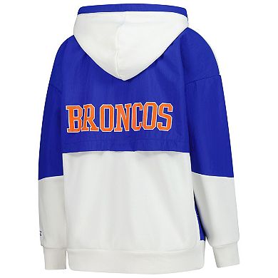 Women's Starter White Denver Broncos Scrimmage Full-Zip Hoodie