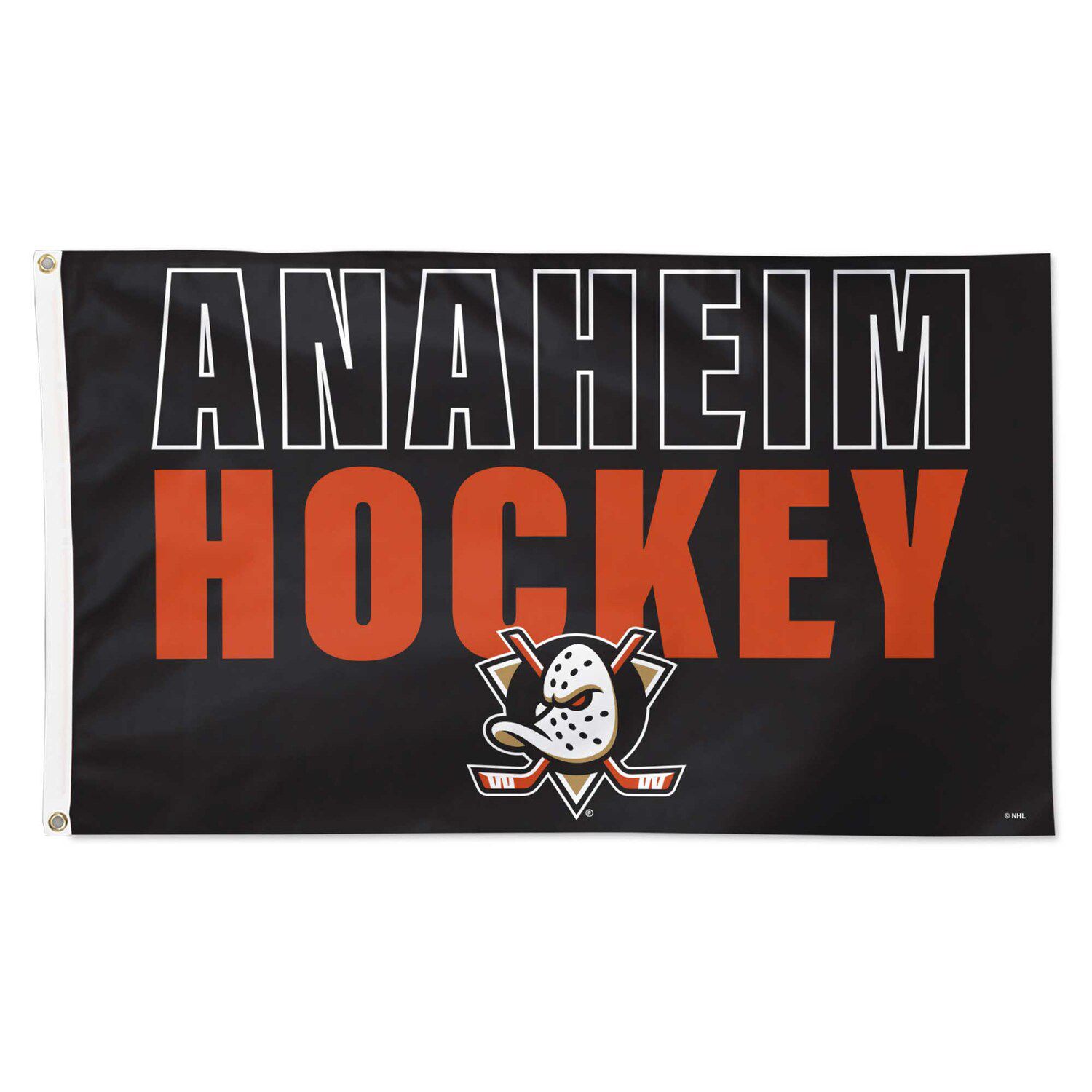 Set Bandiera E Asta Anaheim Ducks NHL – 0,9x1,5m Con Staffa Regolabile