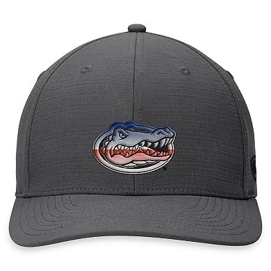 Men's Top of the World Gray Florida Gators Iron Flex Hat