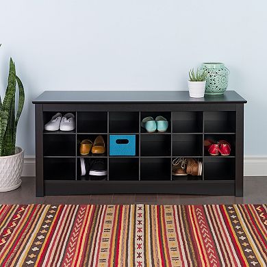 Prepac Shoe Storage Cubby Bench