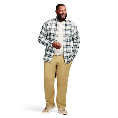 Big & Tall IZOD Stratton Flannel Long Sleeve Button-Down Shirt