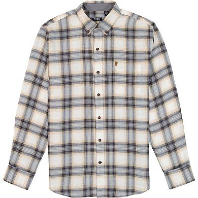 Big & Tall IZOD Stratton Flannel Long Sleeve Button-Down Shirt