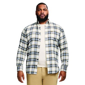 Big & Tall IZOD Stratton Flannel Long Sleeve Button-Down Shirt