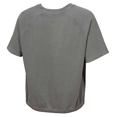 Women's Gray Dallas Cowboys Mineral Wash Short Sleeve Top