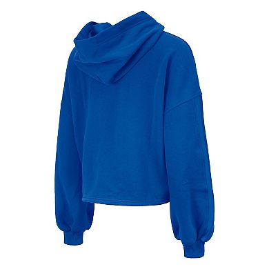 Women's New Era Royal Philadelphia 76ers 2024/25 City Edition Cropped Pullover Hoodie