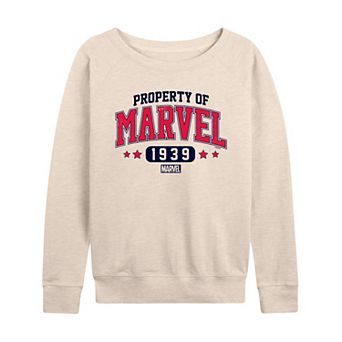 Women's Marvel Property of Marvel French Terry Long Sleeve Tee