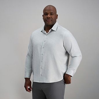Big & Tall Haggar® Long Sleeve Performance Button-Down Print Shirt