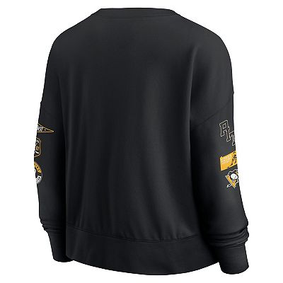 売れ筋商品|||ファナティクス カットソー トップス レディース Women's Black Pittsburgh Penguins Go Team Pullover Sweatshirt Black Women's Fanatics Black Pittsburgh Penguins Go Team Pullover