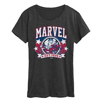 Women's Marvel Collegiate Americana Graphic Tee